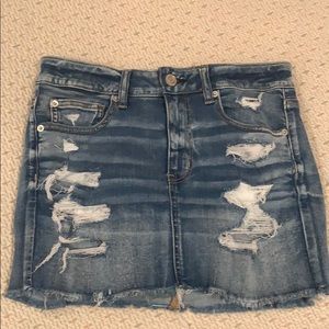 American Eagle denim mini skirt